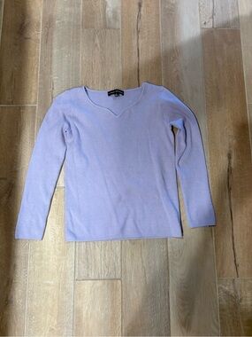 Catherine Malandrino Lavender V-Neck Sweater
